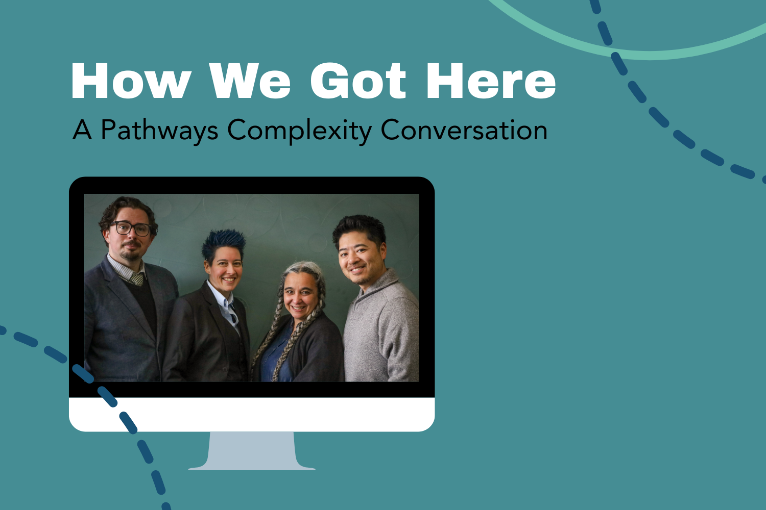 promotional graphic for "how we got here"