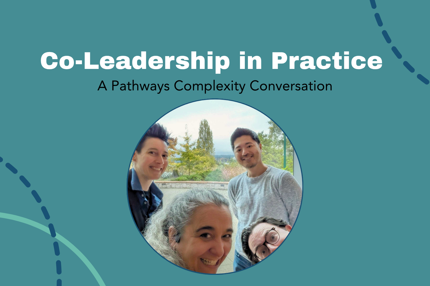 Promotional graphic for Co-leadership in practice