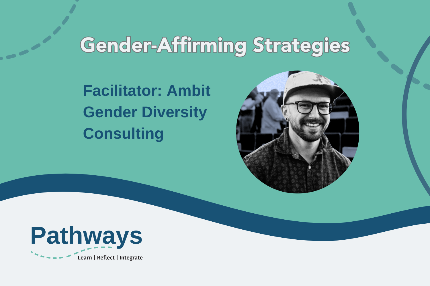 Promo graphic for Gender Affirming Strategies
