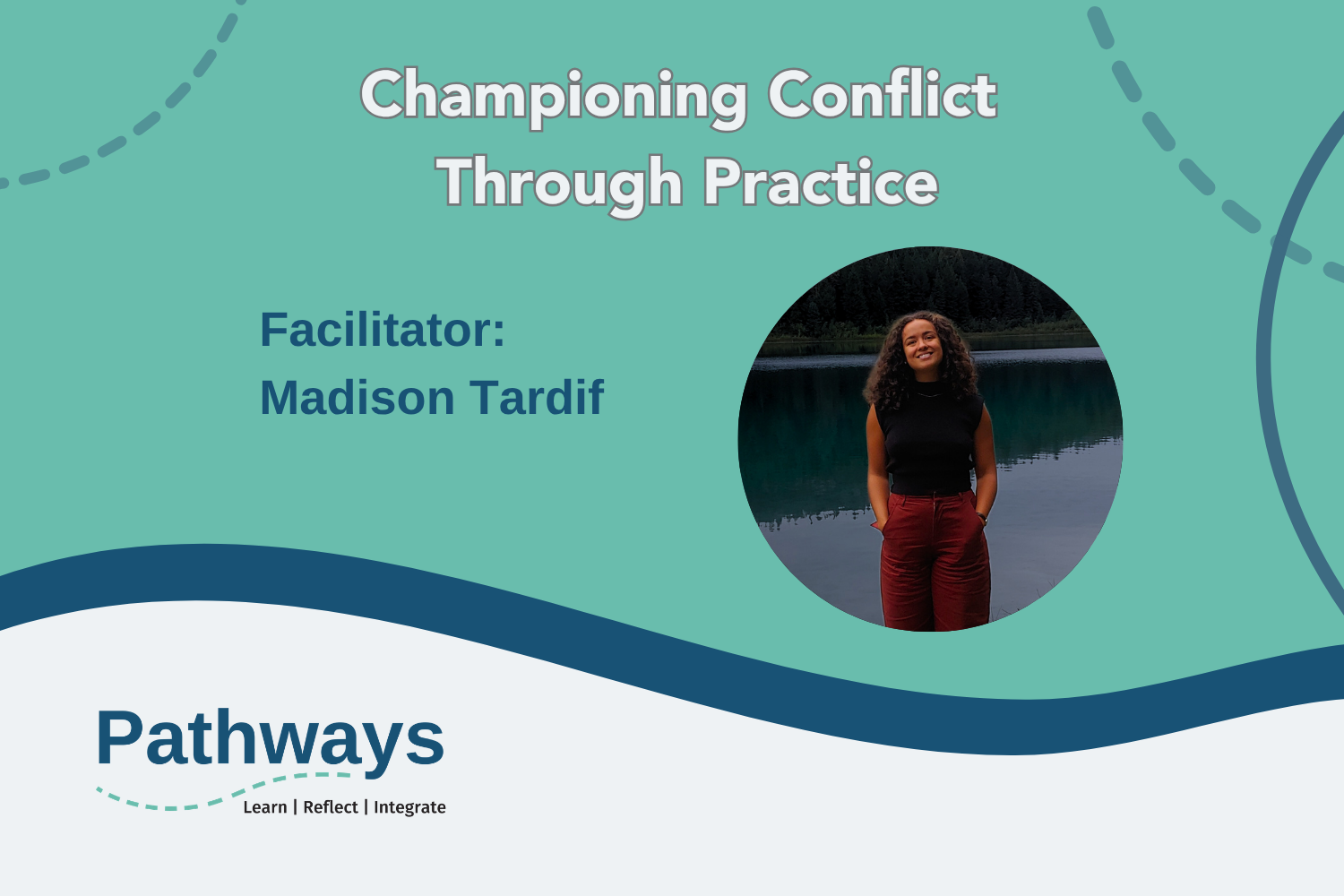 Promo graphic for championing conflict through practice