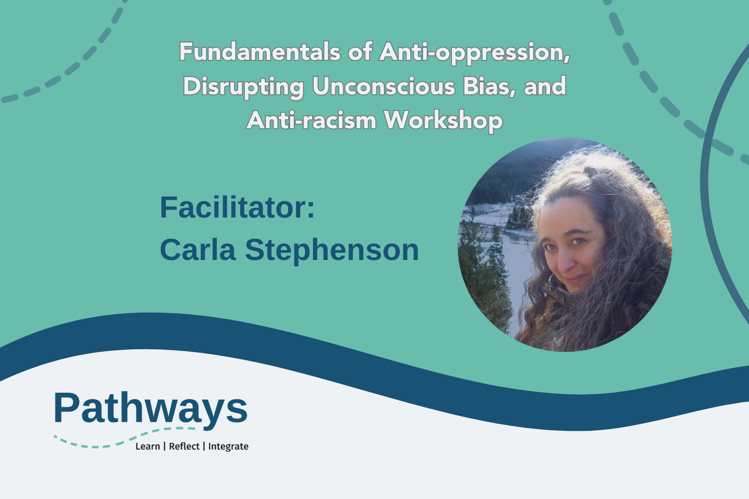 Promo graphic for fundamentals of anti-oppression, disrupting unconscious bias, and anti-racism workshop